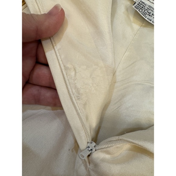 Carlisle Sport 100% Silk Women Trousers Size 14 Off White Vintage Old Money Flaw - Picture 15 of 16